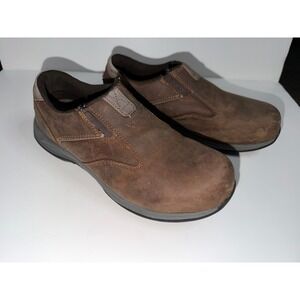 Red Wing Shoes Brown Leather Slip On Work Safety Toe Shoes‎ Women's US 7